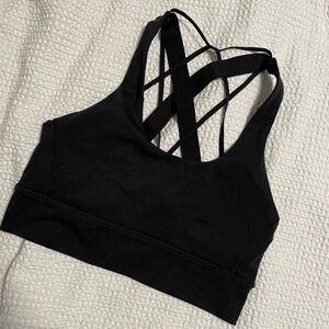 Balance Black Strappy Sports Bra